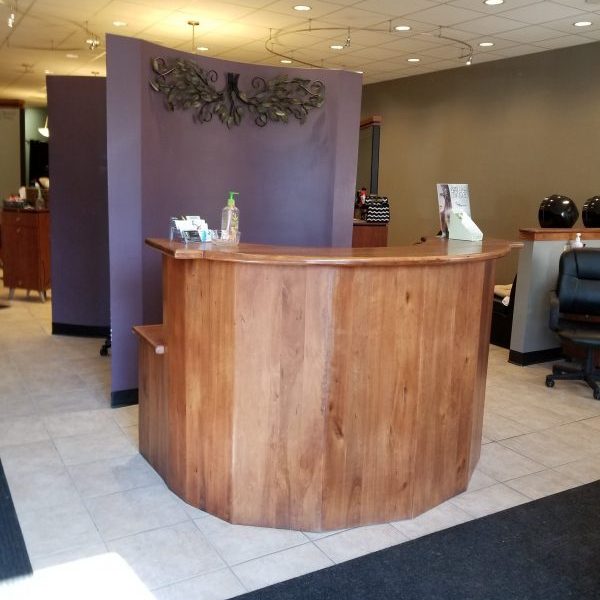 The front desk to the salon.